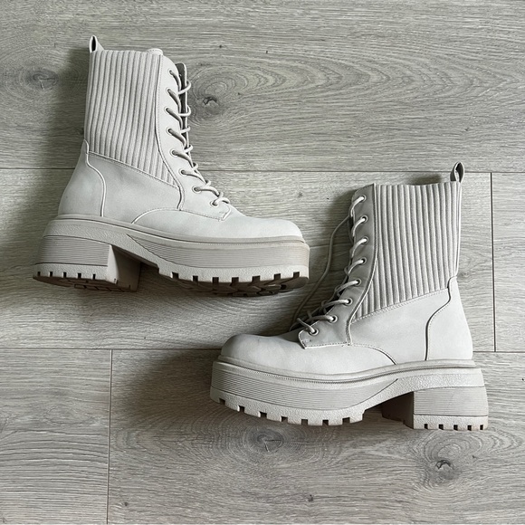 Call It Spring Whistler Boots in Grey - Picture 1 of 7